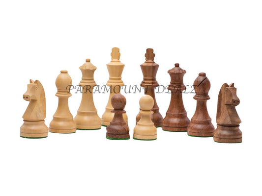 FIDE Standard 3.75 Inch King Height-Collector Edition Wooden Chess (Staunton Pieces/Drawstring pouch)