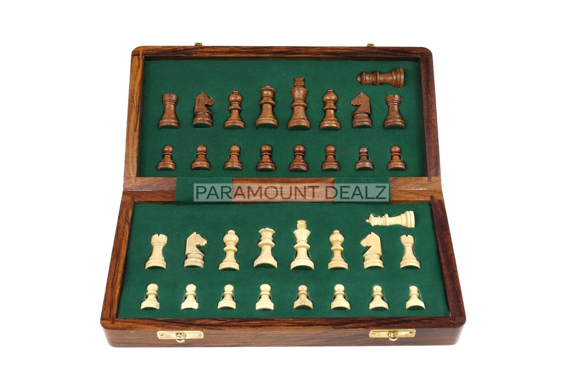 Pramount Dealz Happy Birthday Personalized Wooden Magnetic Chess Board