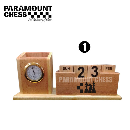 ♟️ Premium Wooden Chess Pen Stand – Elegant & Functional Desk Accessory 🖋️✨