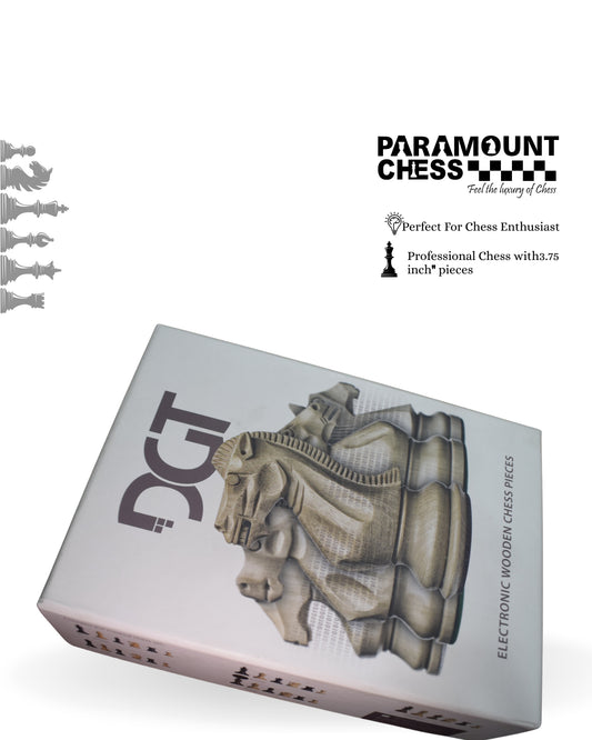 ♟️ DGT Smart Wooden Chess Set | Premium Electronic Wooden Chess Board with Staunton Pieces | Official DGT Technology for Online & Tournament Play