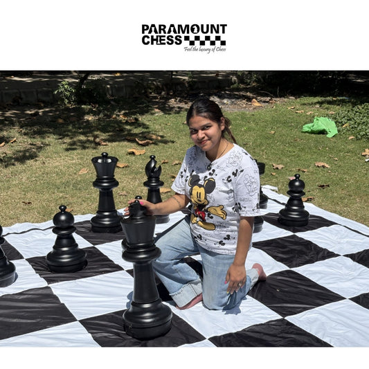 ♟️ 2 Feet King Height Giant Garden Chess Pieces Set | Premium HDPE Outdoor Chess Set | 32 Pieces Heavy-Duty Weather Resistant ♟️