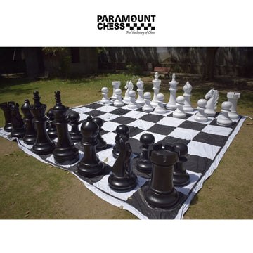 4 Feet Giant Garden Chess Pieces Set ♟️ | 32 Pieces | Premium FRP(Fiber Reinforced Plastic) Material 💪 | Outdoor Lawn & Event Chess Set (Without Board)