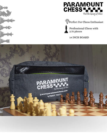 ♟️ Foldable Wooden Chess Set – Non-Magnetic | 12" & 14" Options