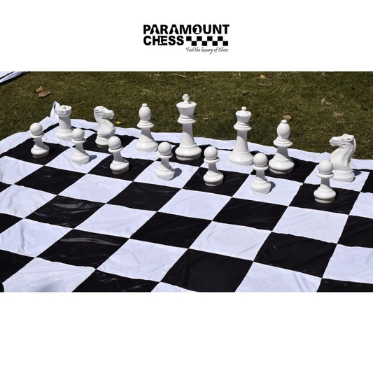 ♟️ 16" Large Premium Giant Garden Chess Pieces Set | Premium High-Density Polyethylene (HDPE) Material | 32 Pieces Outdoor Chess Set | Without Chess Board ♟️