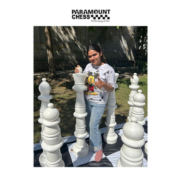 ♟️ 4 Feet (48 Inches) Giant Garden Chess Pieces Set | Premium High-Density Polyethylene (HDPE) Material | 32 Pieces Outdoor Chess Set | Without Chess Board ♟️