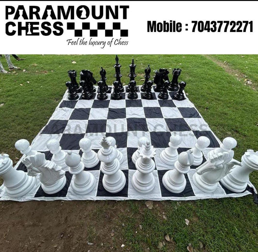 ♟️ 30-Inch King Height Giant Chess Set – Crafted from Premium FRP Material for Outdoor Grandeur