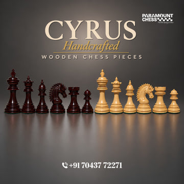Cyrus Handcrafted Wooden Chess Pieces | Paramount Chess