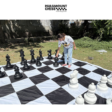 ♟️ 2 Feet King Height Giant Garden Chess Pieces Set | Premium HDPE Outdoor Chess Set | 32 Pieces Heavy-Duty Weather Resistant ♟️