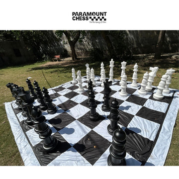 ♟️ 3 Feet (36 Inches) Giant Garden Chess Pieces Set | Premium High-Density Polyethylene (HDPE) Material | 32 Pieces Outdoor Chess Set | Without Chess Board ♟️