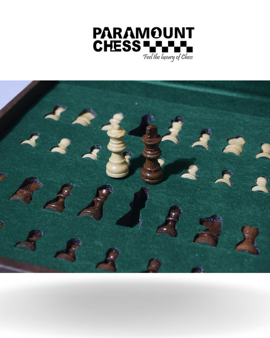 Leatherette Magnetic Chess Set (10 inch)