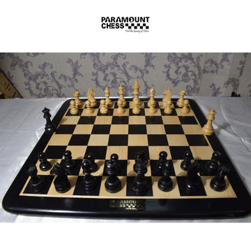 21 Inches Ebony chess board with Staunton pieces