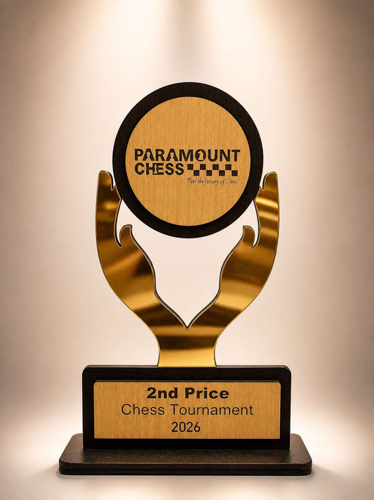 (WT-2636)🏆 Paramount Victory Trophy Series ♟️✨–🏆 Set of 3 Premium Chess Tournament Trophies – 1st, 2nd & 3rd Prize Award Set