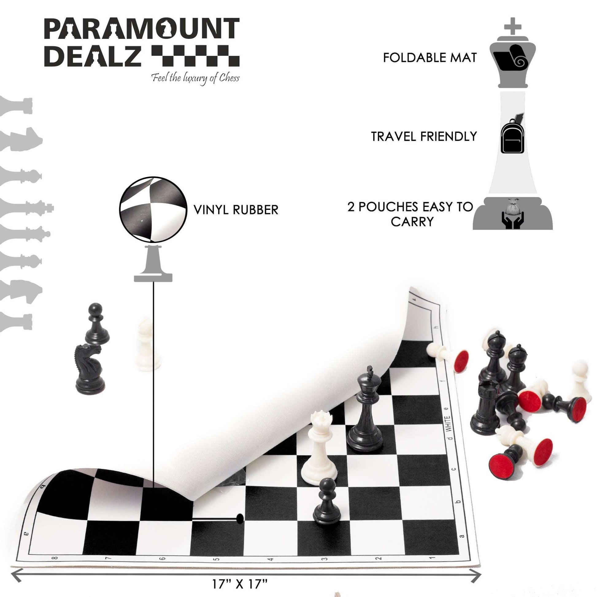 FIDE Standard Vinyl Chess Set
