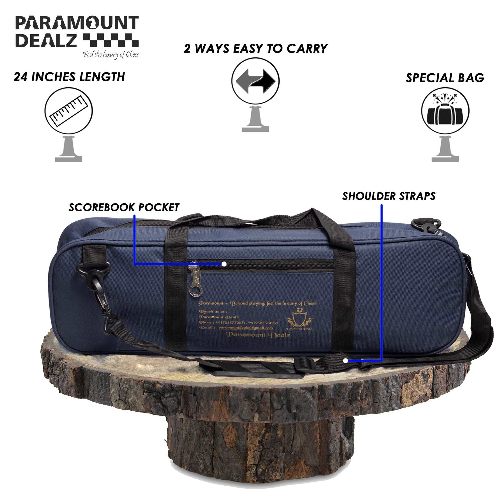 Grand Master Edition Professional Chess Bag