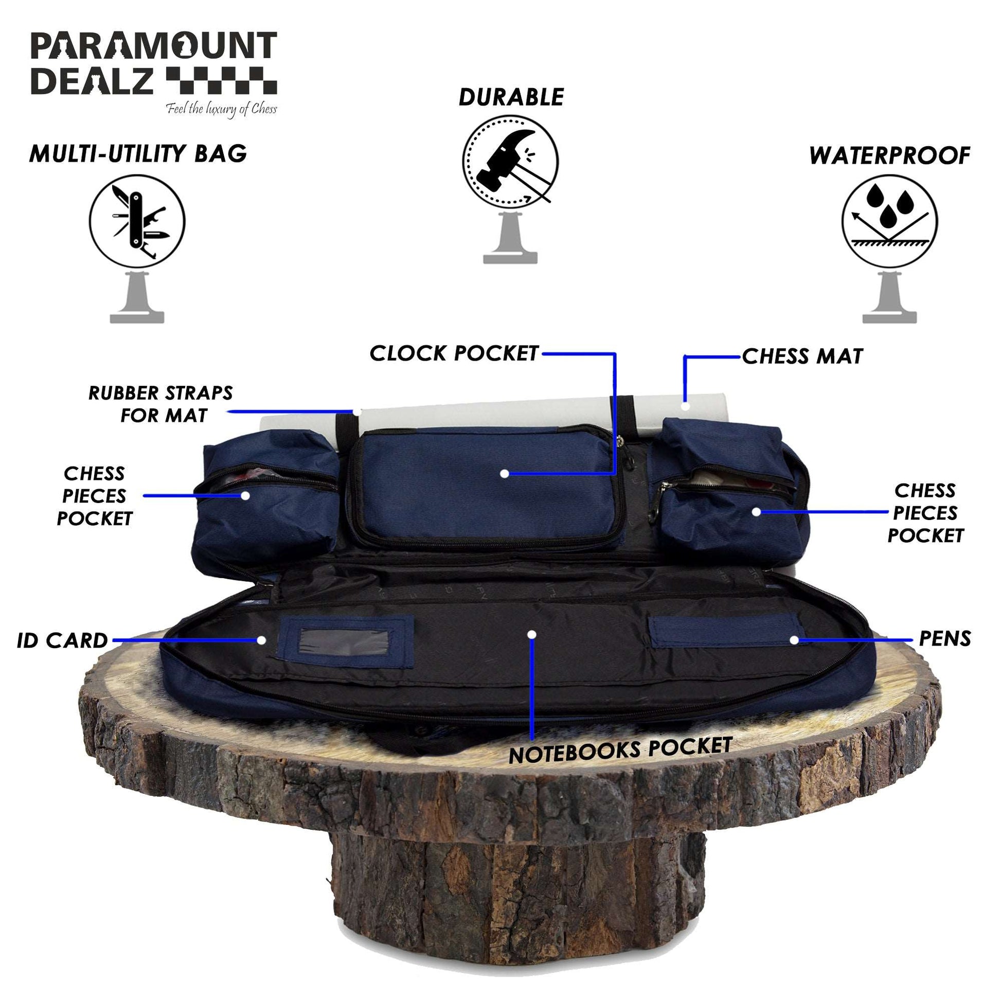 Grand Master Edition Professional Chess Bag