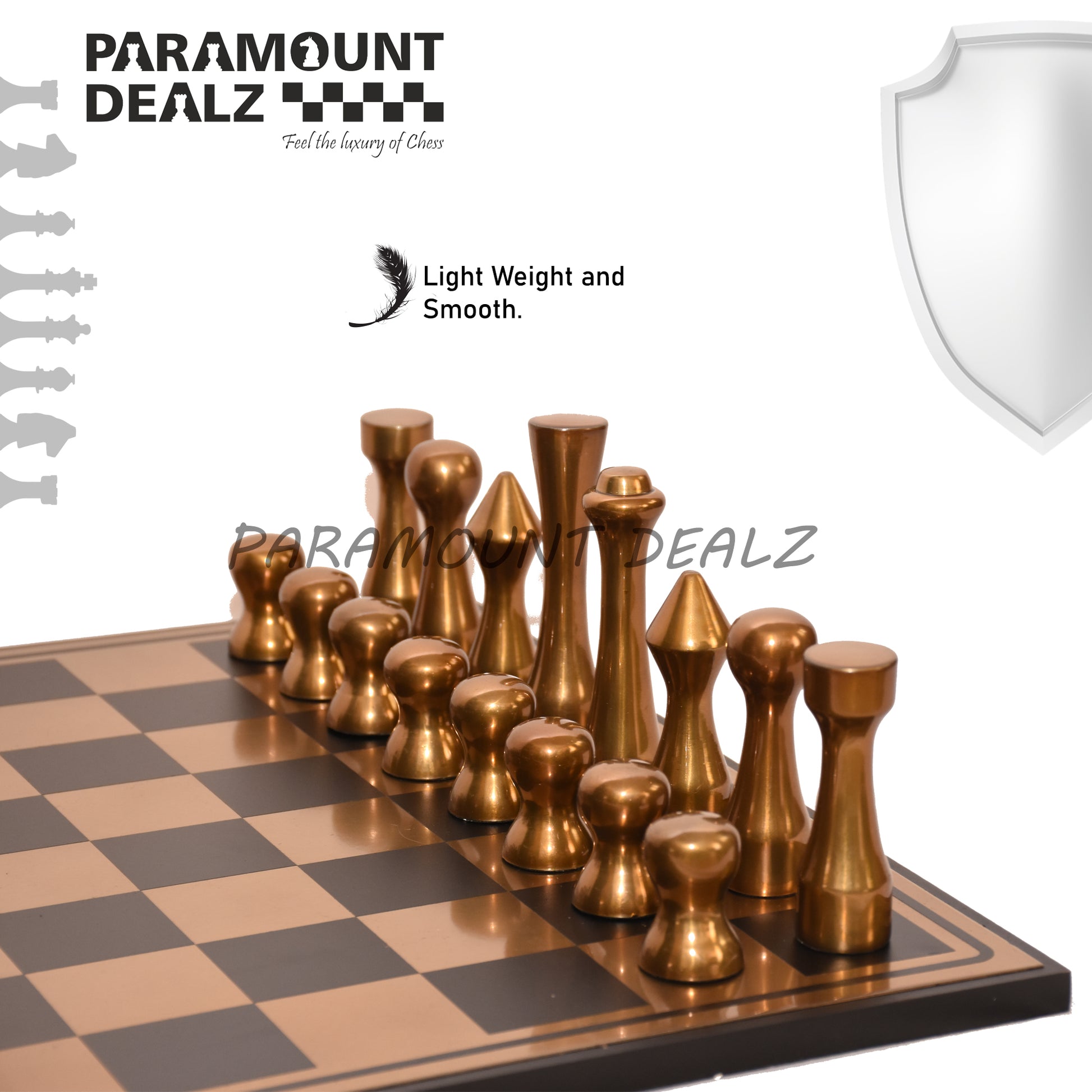 St. Petersen styled Aluminium Chess Set