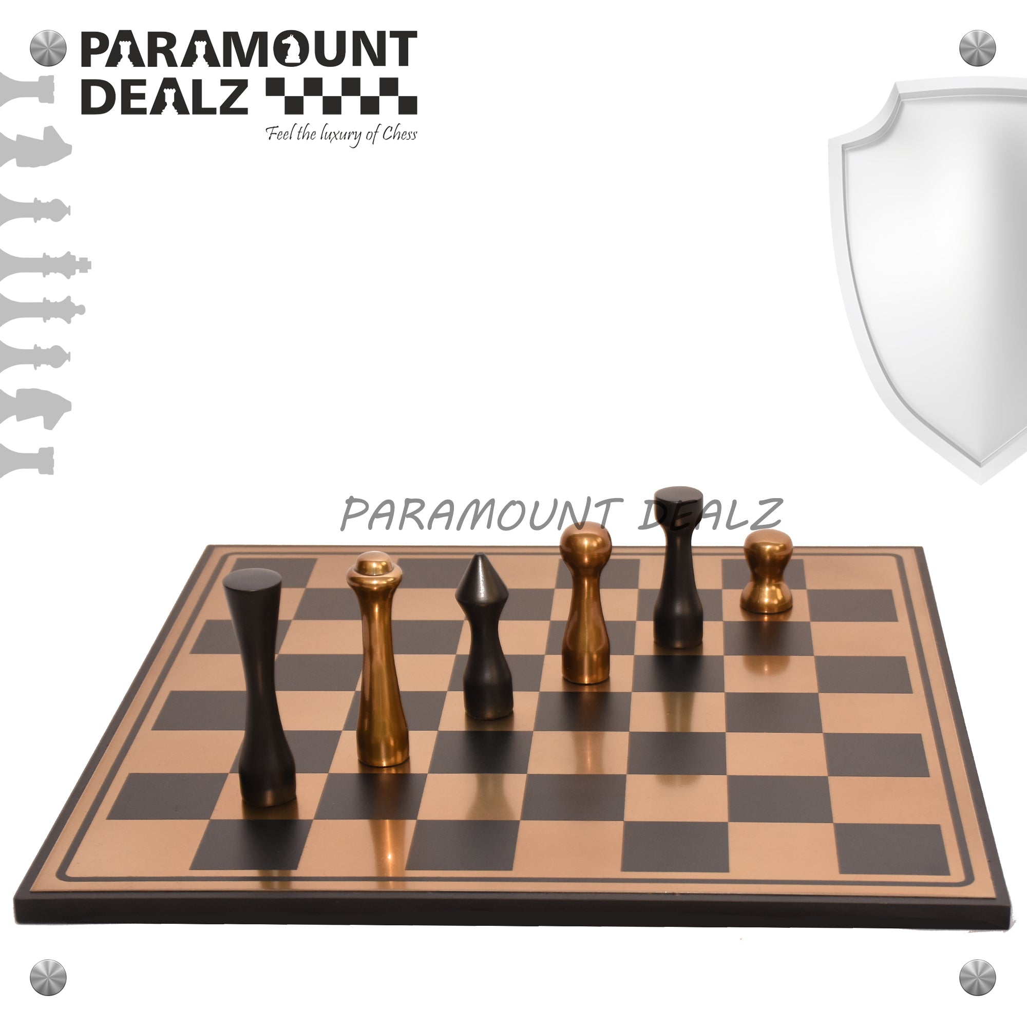 St. Petersen styled Aluminium Chess Set