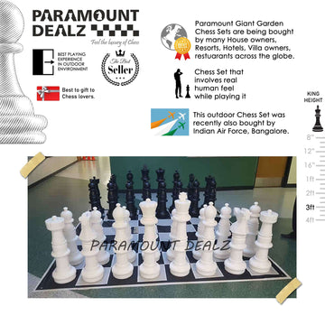 Plastic Giant Garden Chess Set