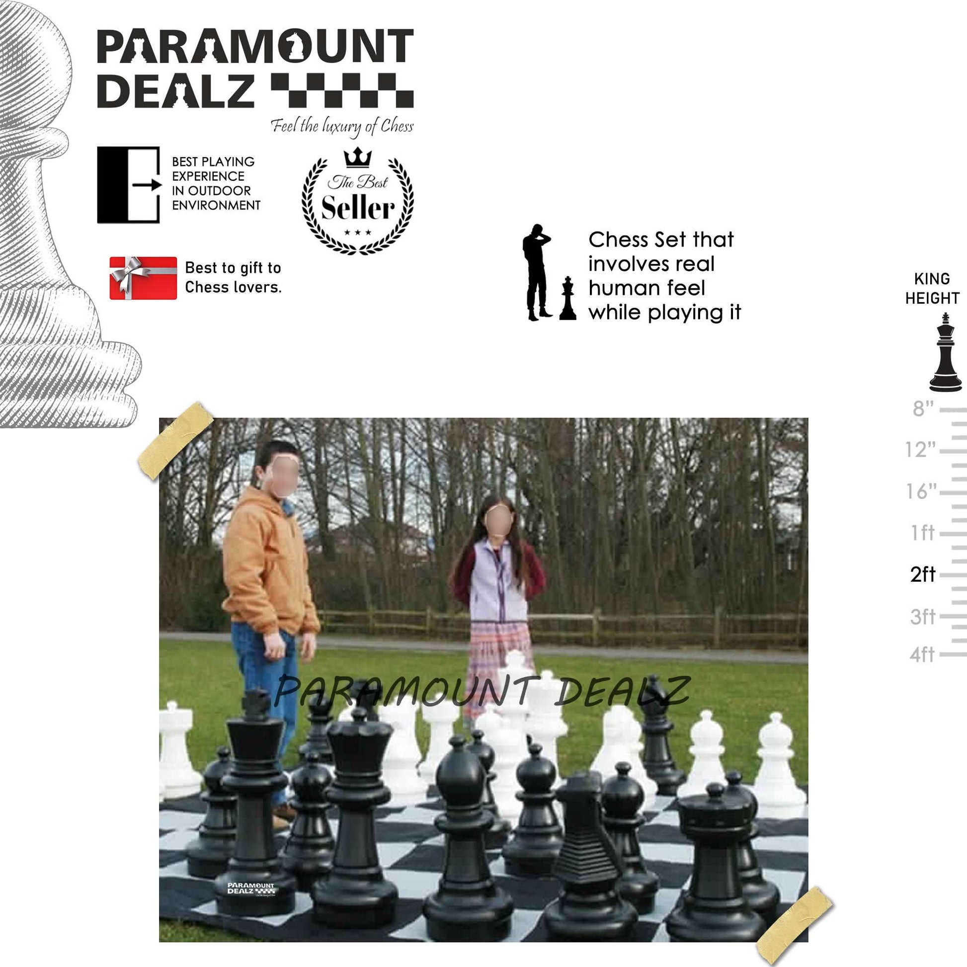 Plastic Giant Garden Chess Set