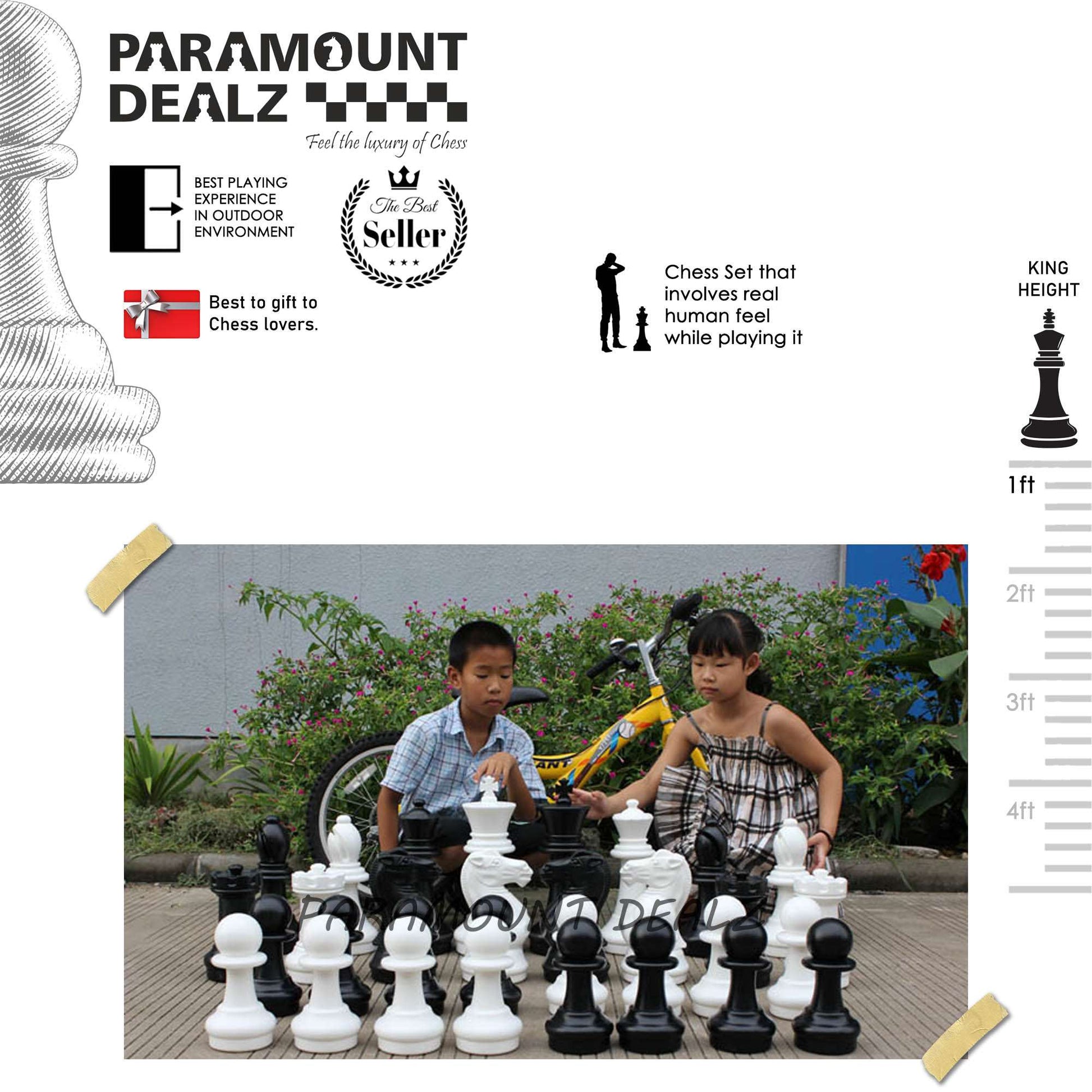 Giant Garden Chess Pieces Set