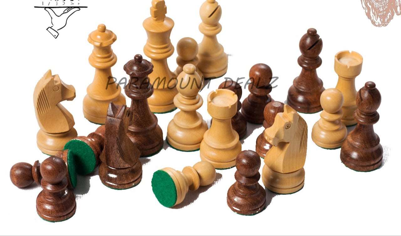 Flat Wooden Chess Board