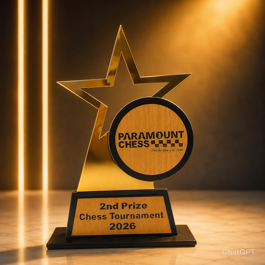 🏆 Paramount Victory Trophy Series ♟️✨–🏆 Set of 3 Premium Chess Tournament Trophies – 1st, 2nd & 3rd Prize Award Set