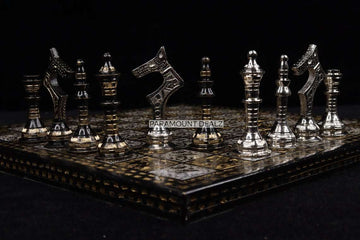 Paramount Dealz Luxurious 14" Chess Board with Chess Pieces and Wooden Chess Box