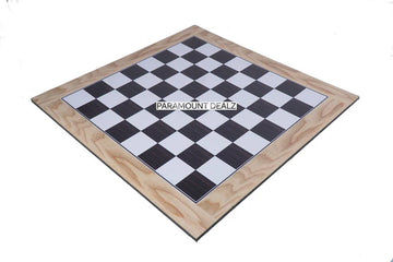 ♟️ 19" Wooden Laminated Chess Board with Notations | Durable Finish | Tournament Style Board (Board Only)