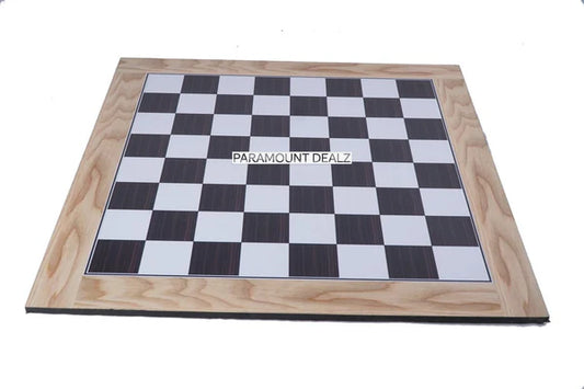♟️ 19" Wooden Laminated Chess Board with Notations | Durable Finish | Tournament Style Board (Board Only)