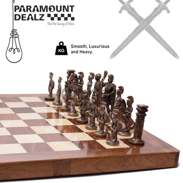 Foldable Handcrafted Brass Chess Set