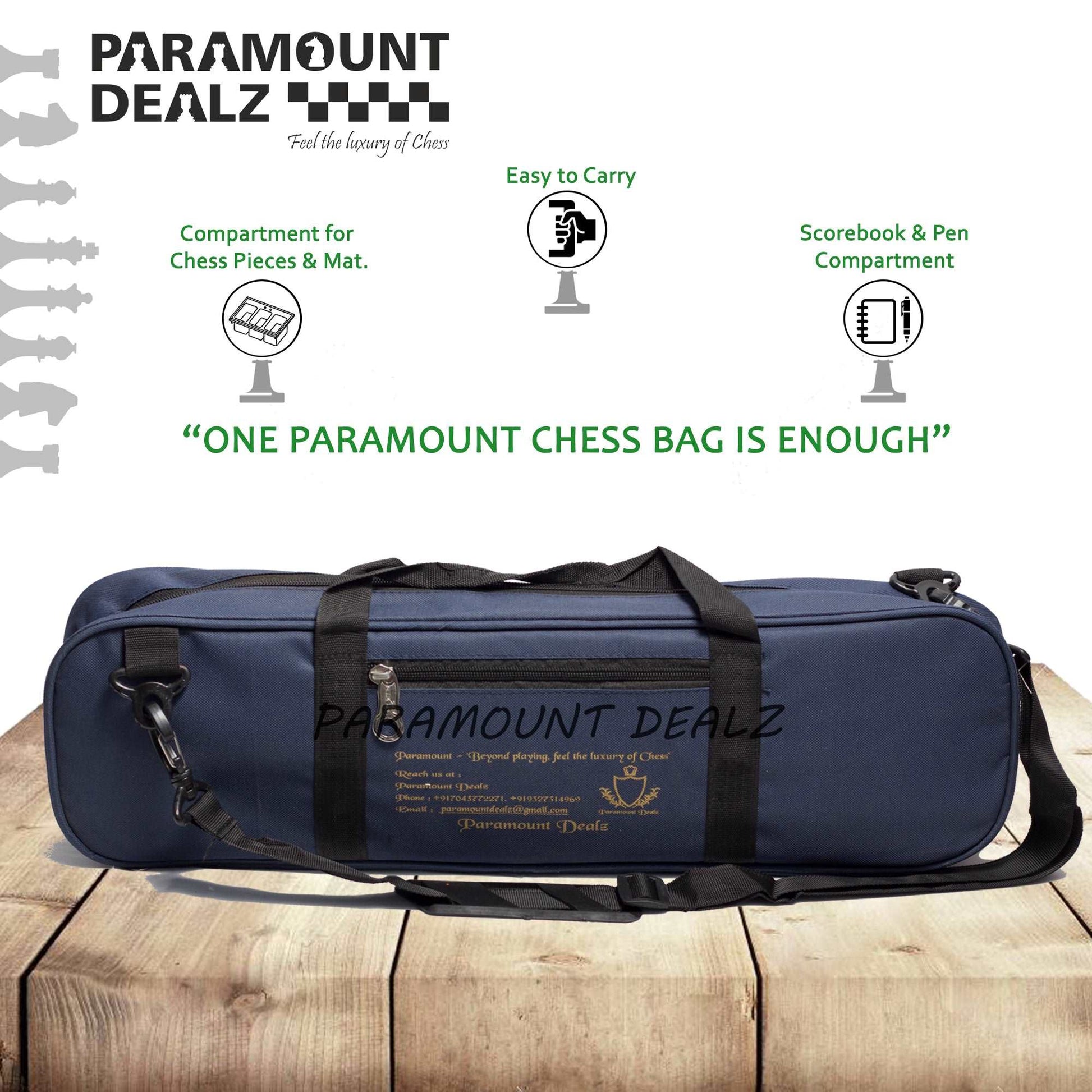 Grand Master Edition Professional Chess Bag