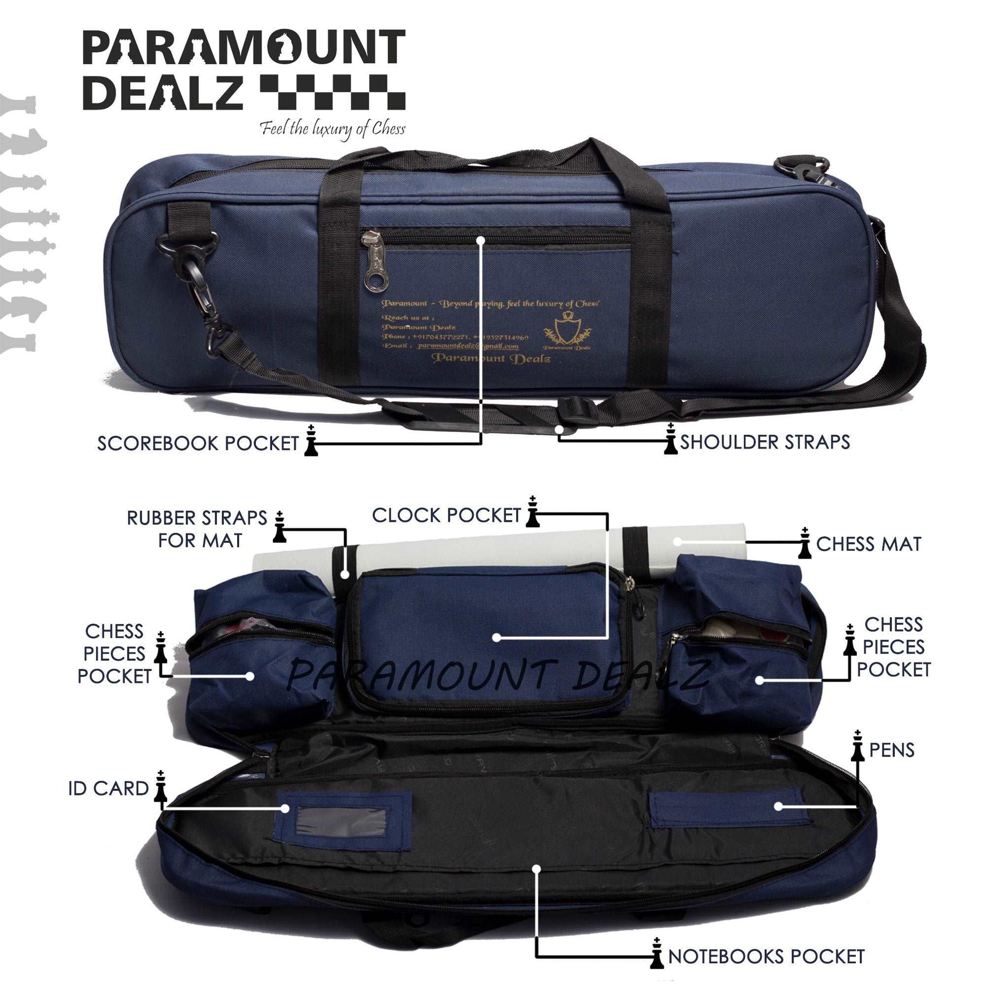 Grand Master Edition Professional Chess Bag
