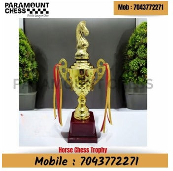 🏆 Chess Horse Trophy – Elegant Award for Champions ♟️✨