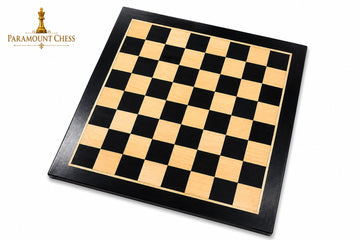 ♟️ 12" Luxury Ebony & Maple Wood Chess Board | Premium Handcrafted Chessboard only board without chess pieces