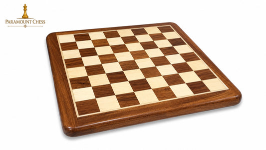 ♟️ 12" Flat Wooden Chess Board with 2.25" Wooden Chess Pieces & Velvet Pouch