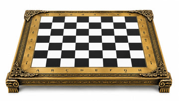 ♟️ 16" Premium Brass Chess Board – Luxury Ornate Decorative Edition