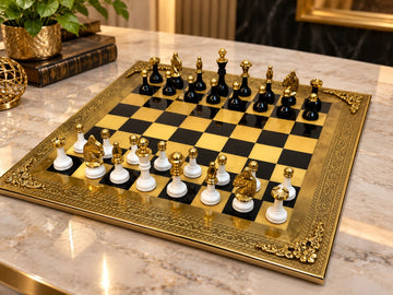 ♟️ Royal Heritage Brass Chess Set 👑