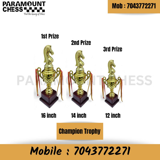 🏆 Chess Horse Trophy – Elegant Award for Champions ♟️✨