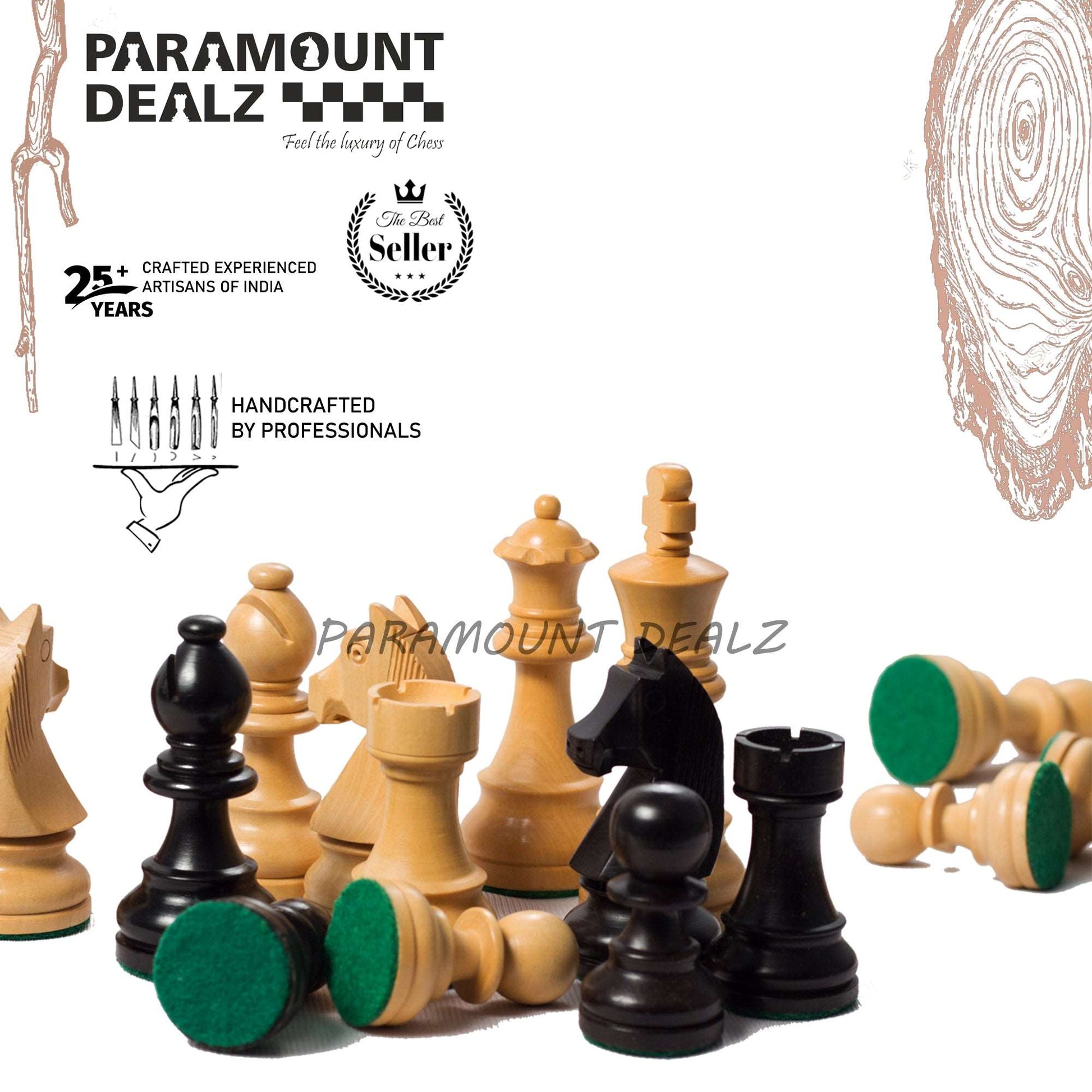 Wooden Chess Pieces set