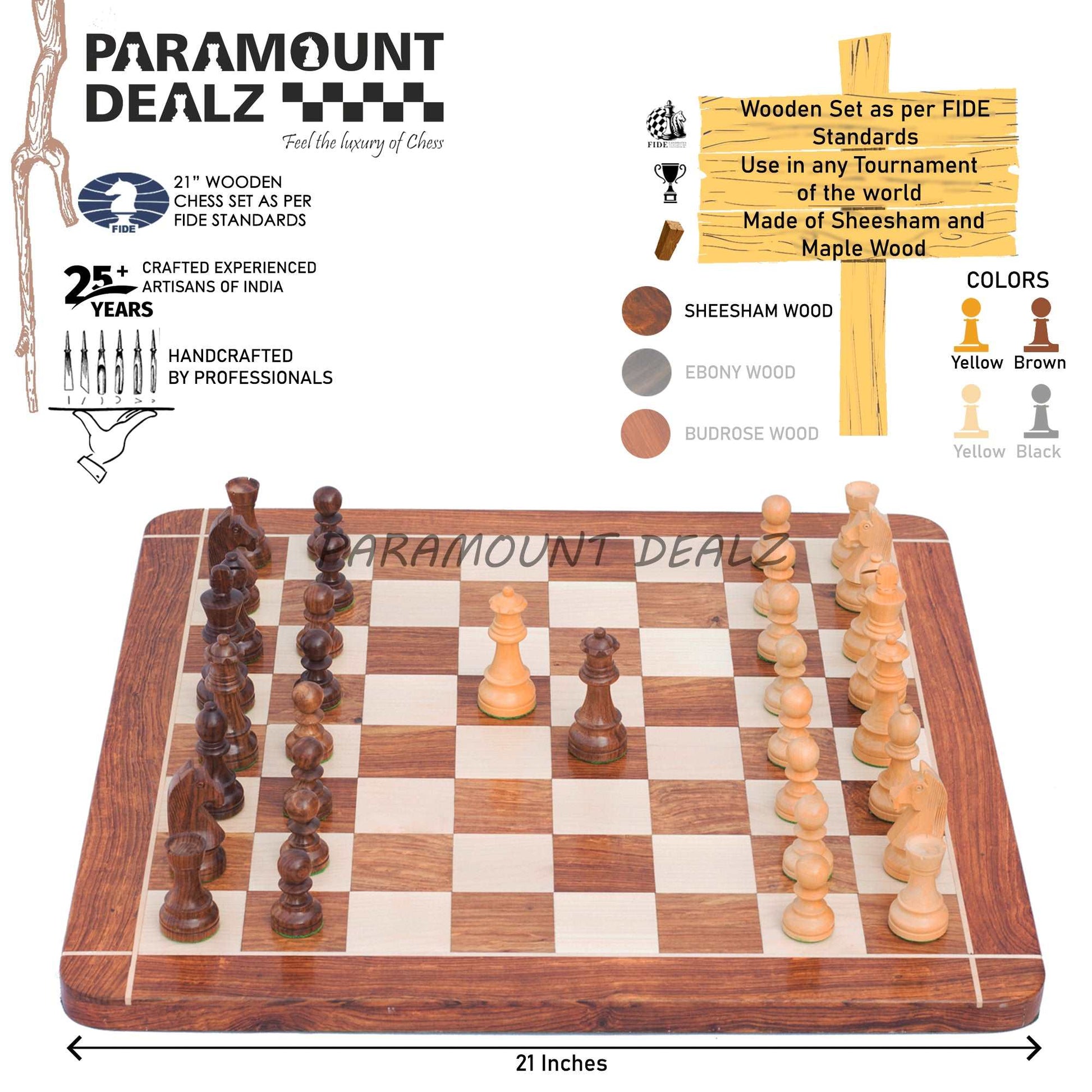 wooden chess board