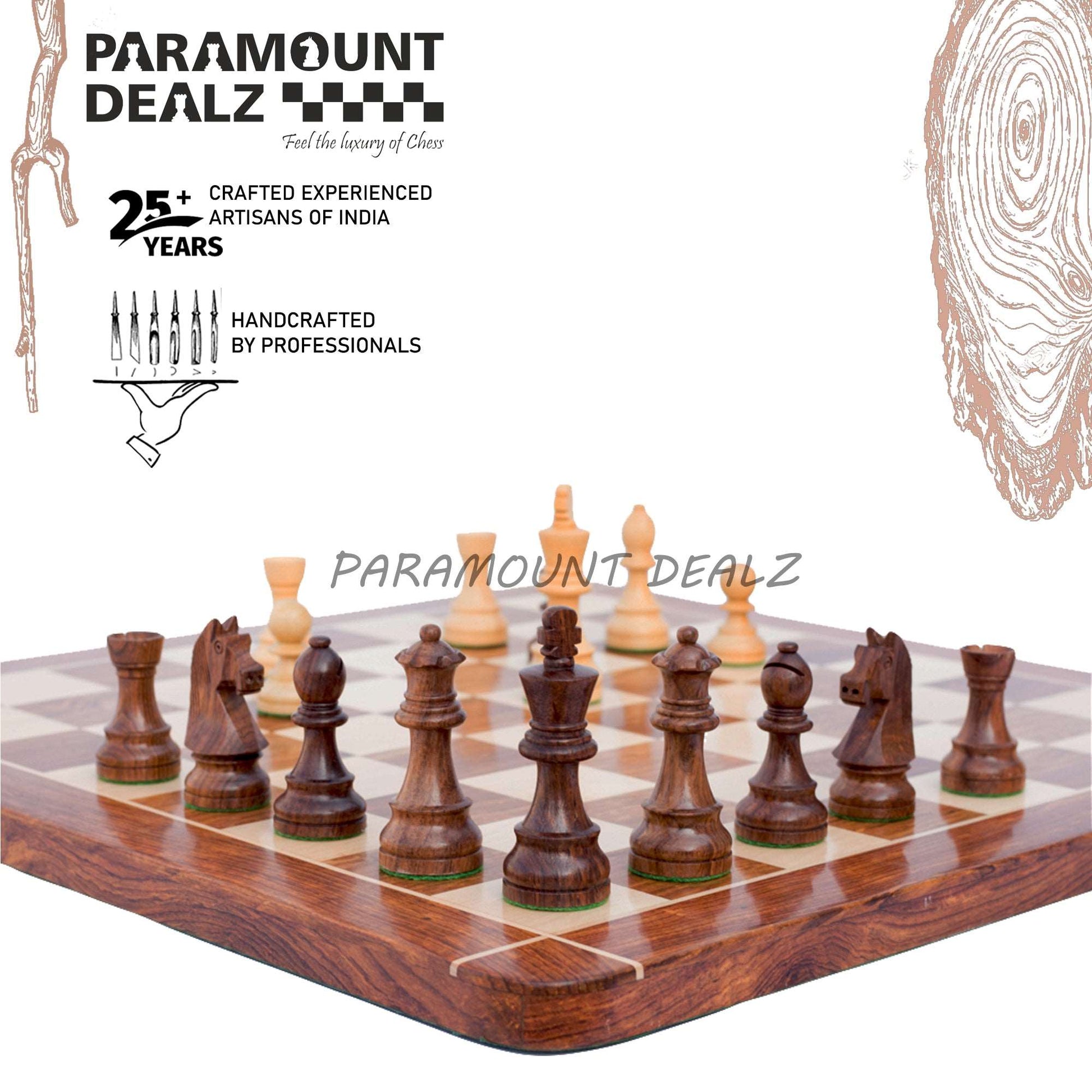 wooden chess board