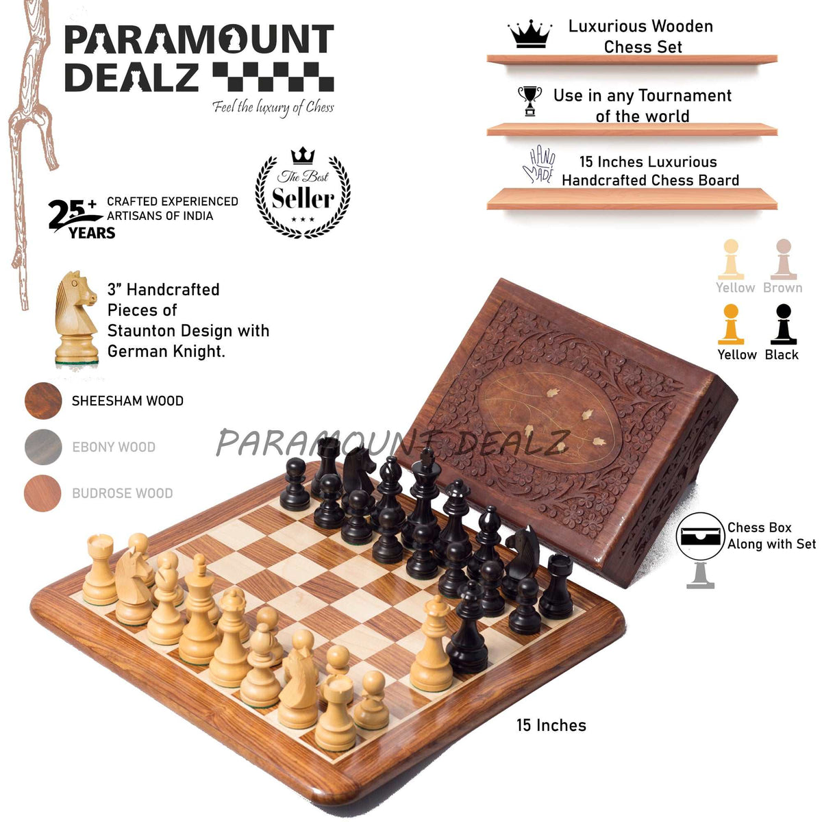 Hand Crafted Chess Set | Paramount Dealz | Finest chess products