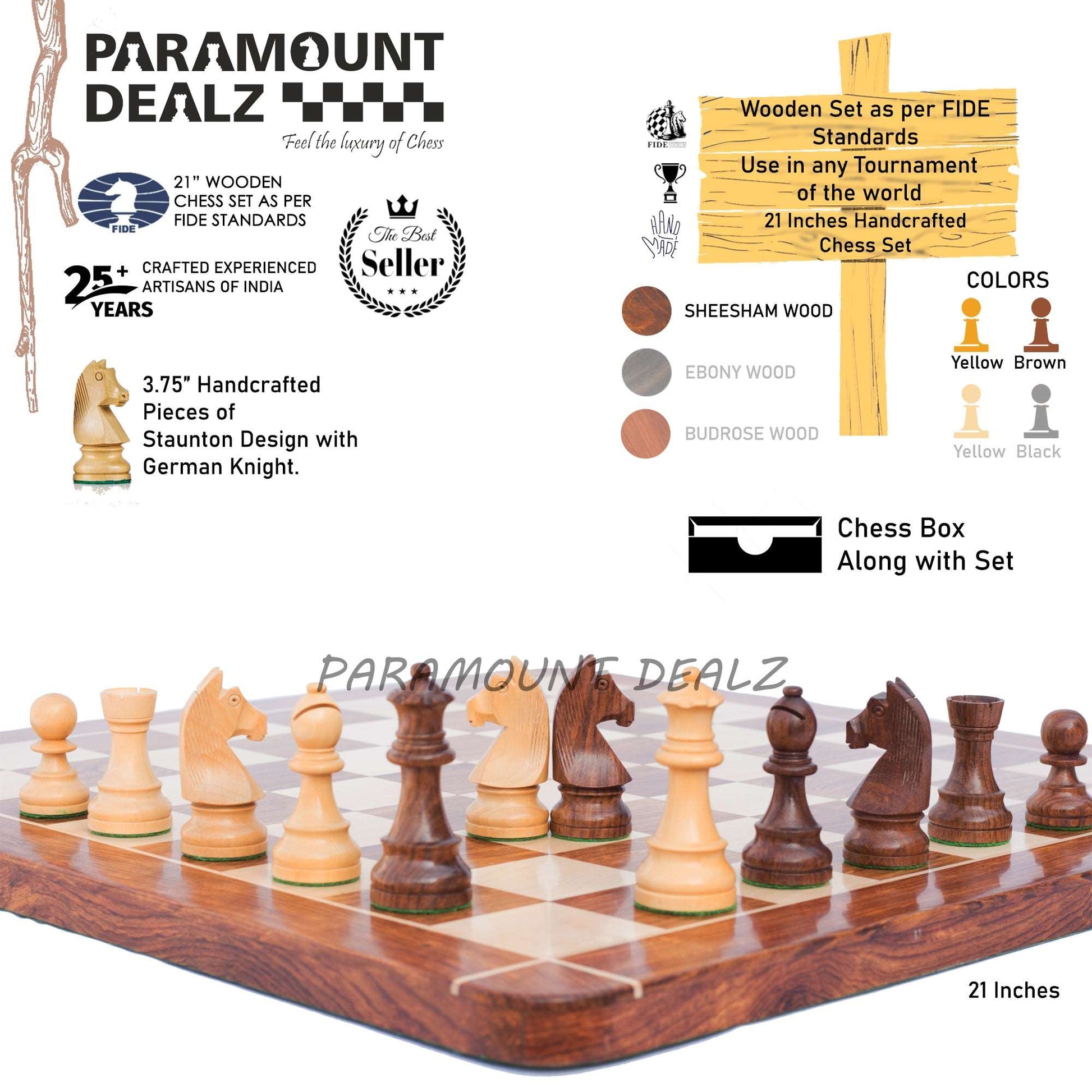 wooden chess board