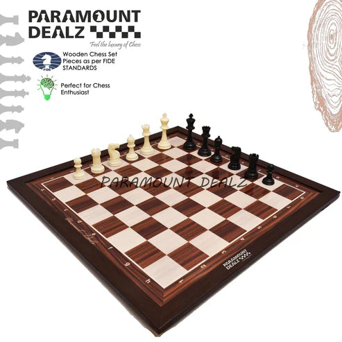 21" Wooden Laminated Chess board (only board without pcs )