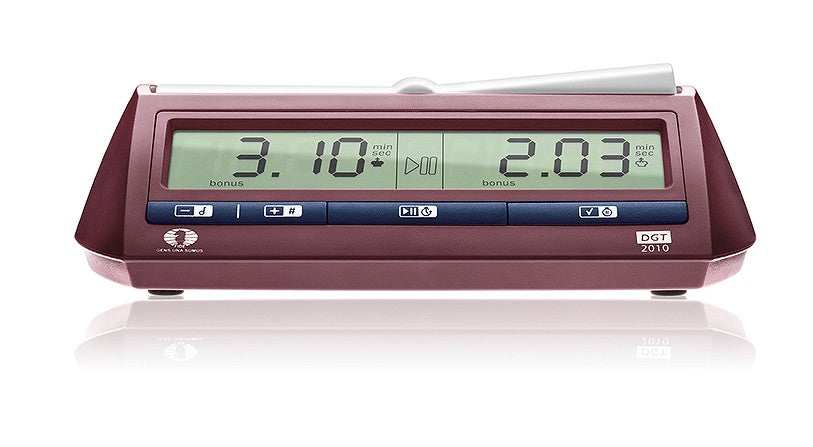Official DGT 2010 Digital Chess Clock with Velvet Pouch
