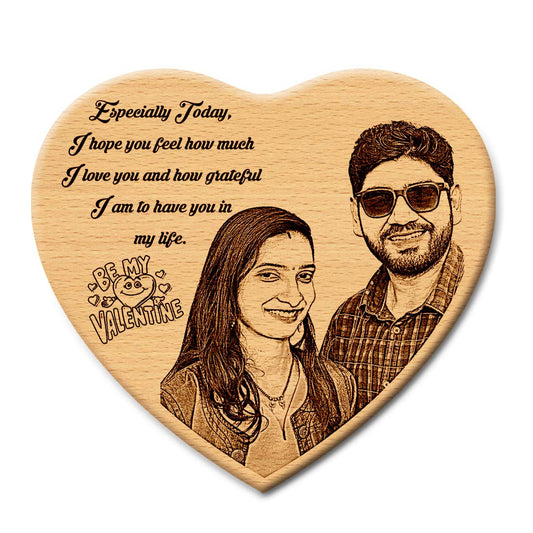 Personalized Heart-Shape Wooden Plaque - Best for gifting