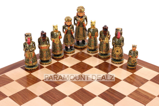 WOODEN INDIAN CHESS 6