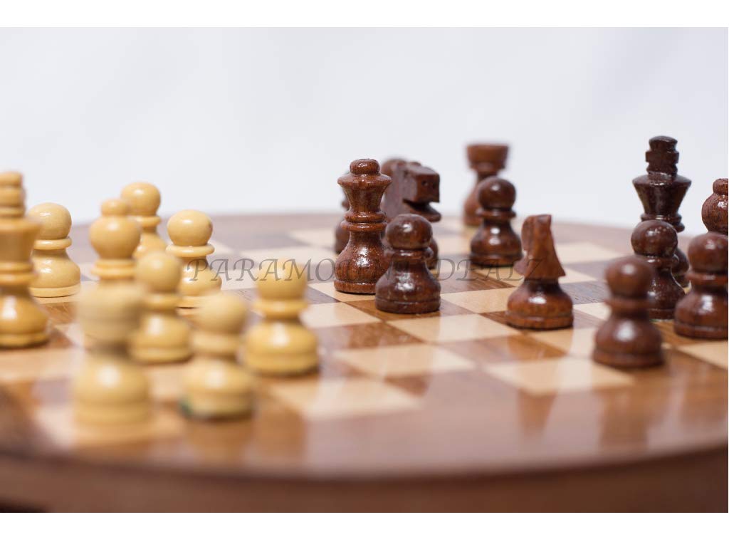 Premium Wooden Handcrafted 7" Drawer Chess Set