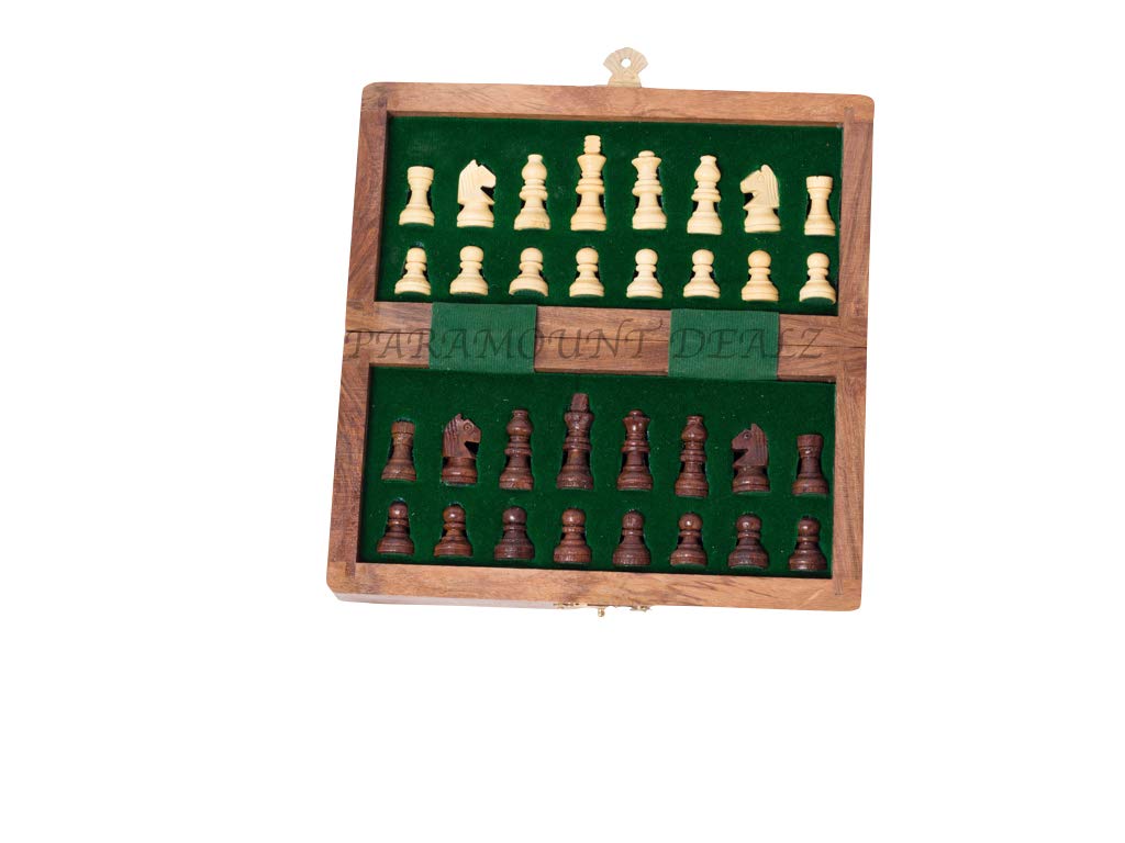 Wooden Magnetic Chess Game Board Set