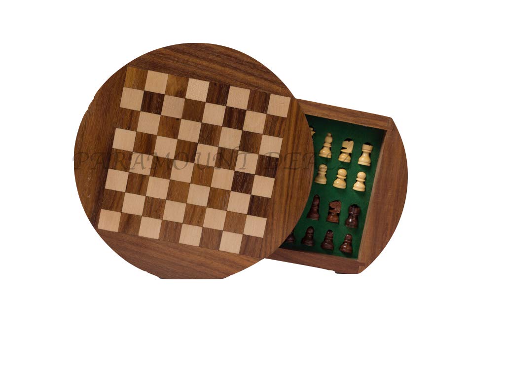 Premium Wooden Handcrafted 7" Drawer Chess Set